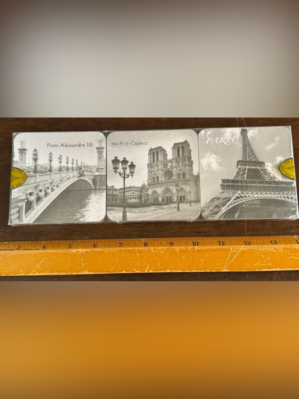 Vintage Paris coasters set of six